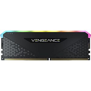 Corsair Vengeance RGB RS 8 GB DDR4 3600 MHz C18-desktopgeheugen (dynamische RGB-verlichting, korte responstijden, compatibel met Intel en AMD 300/400/500-serie) zwart