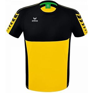 ERIMA Six Wings T-Shirt Kind Geel-Zwart6