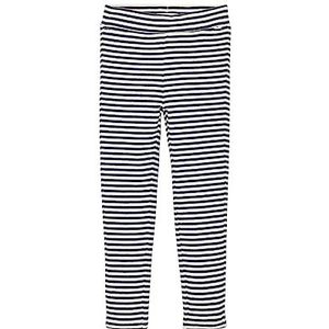 TOM TAILOR meisjes leggings met strepen, 32380-dark blue offwhite streep, 104 cm