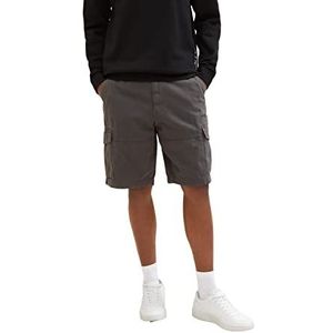 TOM TAILOR Heren Relaxed Fit Cargo Shorts, 10899 - Tarmac Grey, 29