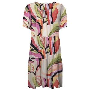 ONLY Dames Onlnova Life Vis Thea Kh Dress AOP, kiwi, S