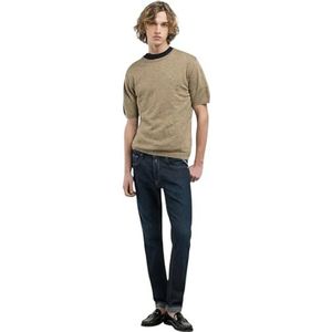Replay Herentrui met korte mouwen, regular fit, 875 Military Khaki, L