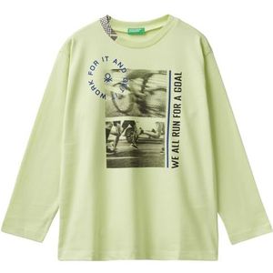 United Colors of Benetton T-shirt voor kinderen en jongeren, Groen, 160