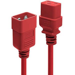 LINDY 30124"" IEC C19 naar IEC C20 verlengkabel 2m rood
