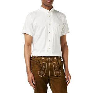 Stockerpoint Klederdrachthemd met korte mouwen voor heren, Bodo, maat S-2XL, traditioneel en modern design, ademend en onderhoudsvriendelijk, 100% katoen, perfect voor klederdrachten en feestelijke