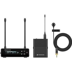 Sennheiser EW-DP ME4 SET (Q1-6) draagbaar digitaal UHF draadloos microfoonsysteem met ME4 cardioïde lavalier - zwart (700020)