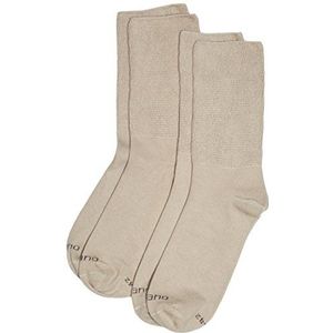 Camano Uniseks sokken (verpakking van 2), beige (zand 0018)., 43/46 EU