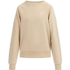 YEPA Sweatshirt voor dames met ronde hals, beige, XS