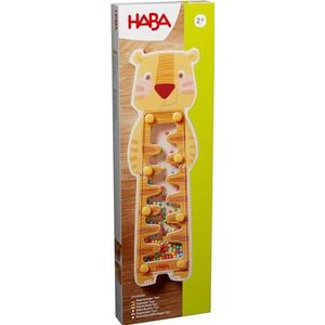 HABA Regenmaker Tiger - Eerste klank-muziekspeelgoed voor kinderen - imiteert regengeluiden - voor kleine muzikanten vanaf 2 jaar - van hoogwaardig hout - 2010968001