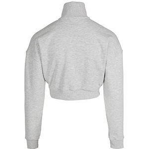 Ocala Cropped Half-Zip Sweatshirt - Gray - S