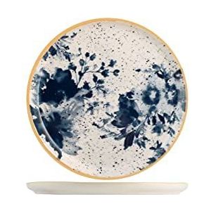 H&H 3241304 Brotteller Indigo, Stoneware, 14 cm