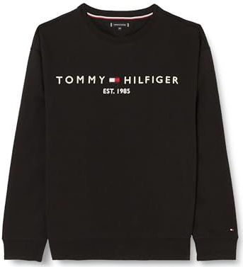 Tommy Hilfiger Heren BT-TOMMY LOGO SWEATSHIRT-B Zwart XXL, Zwart, XXL grote maten