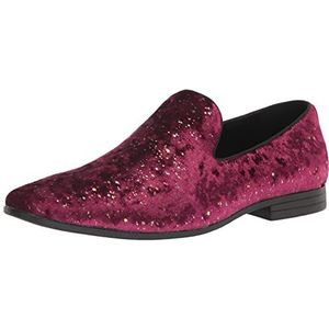 Stacy Adams heren stellar glitter slippers, wijnrood, 41.5 EU