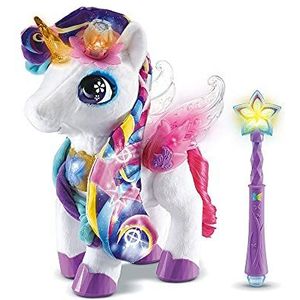 VTech - Styla, Ma Magische Make-up Eenhoorn, Interactieve Eenhoorn Pluche - Vanaf 4 Jaar - Franse versie