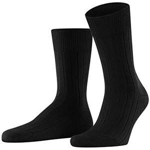 FALKE Heren Sokken Teppich Im Schuh M SO Wol eenkleurig 1 Paar, Zwart (Black 3000), 41-42