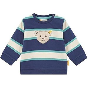 Steiff Sweatshirt voor baby's, jongens, gestreept, Crown Blue., 62 cm