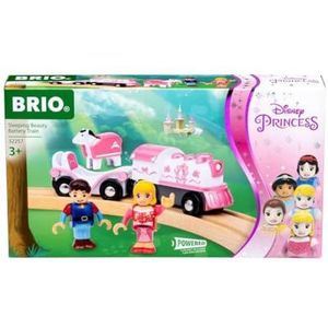 BRIO 32257 Disney Princess Sleeping Beauty batterijbox - inclusief Princess Wagon, Prince Phillip en Horse Samson - Aanbevolen voor kinderen van 3 jaar en ouder