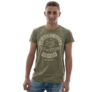 Tommy Jeans T-shirt met korte mouwen voor heren, groen (mermaid-pt 440), M