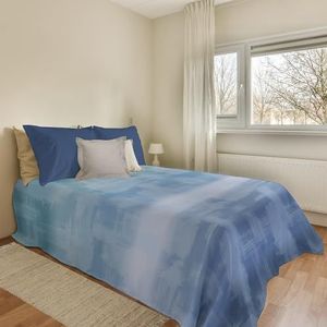 PENSIERI DELICATI - Beddenlaken - Lichtblauw - 220 x 280 cm - 100% Katoen