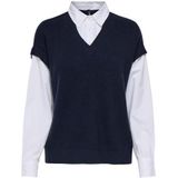 Onlpayson - Knitted Vest - Shirt Collar - Langemouwen - Knit Fit
