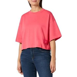 Replay Dames Cropped T-Shirt, 061 Hibiscus, L
