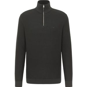MUSTANG Everett Style Sweatshirt Pirate Black 4088, XL voor heren, Zwart (Pirate Black 4088), XL