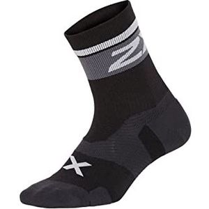 2XU Vectr Cushion Crew sokken zwart schoenmaat S | EU 35-37,5 2021 hardloopsokken
