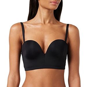 Wonderbra Ultieme beha met open rug, Zwart, 75D