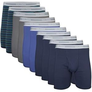 Gildan Herenondergoed boxershorts, multipack retroshorts (verpakking van 10 stuks), Mixed Navy (verpakking van 10 stuks, klassieke lengte), XL