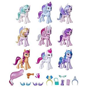 My little Pony: A New Generation Koninklijke gala-collectie, speelgoed voor kinderen, 9 ponyfiguren, 13 accessoires, poster