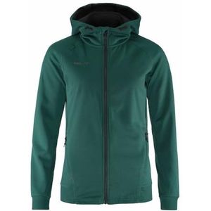 Craft ADV Unify FZ Hood Damestrui met capuchon, opaal, gerecycled polyester, ergonomische pasvorm, capuchon met trekkoord, 2 zakken, capuchontrui voor dames, sweatjack voor dames