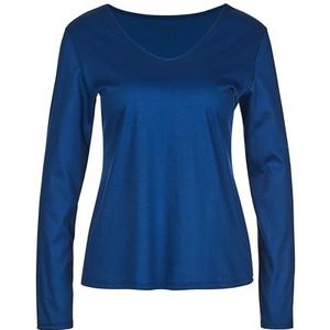 CALIDA Favourites Paisley damesshirt met lange mouwen, Sodalite Blue, Sodalite Blue, 44/46 NL