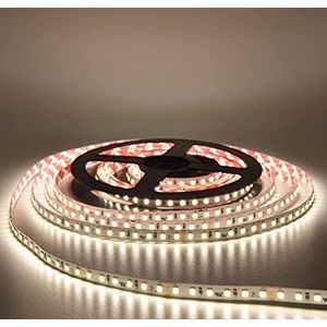 Eurekaled - LED-strip A+ 5 m 72 W 8000 lumen 24 V, natuurlijk licht 4000 K, 110 lm/w spoel LED-strip met 600 LEDs chip 2835, niet waterdicht IP20