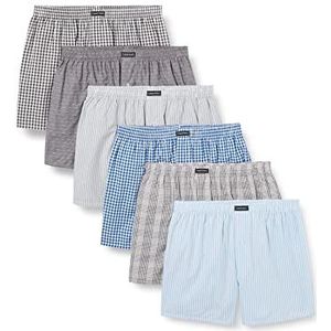Lower East Heren Amerikaanse boxershorts, Patronenmix, set van 6, 4XL