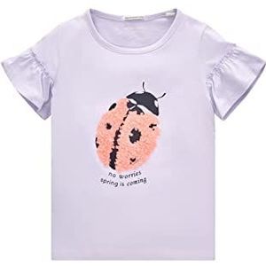 TOM TAILOR Meisjes T-shirt 1035199, 21733 - Light Lavender, 92-98