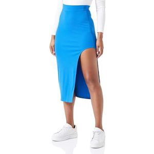 NAEMI Dames gebreide midirok 19227030-NA01, koningsblauw, XS, koningsblauw, XS
