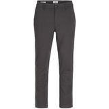 JJ REBEL - Jrebmichael Slim Prep Noos - Chino Broek - Donkergrijs Gemêleerd - Heren