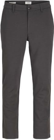 JJ REBEL - Jrebmichael Slim Prep Noos - Chino Broek - Donkergrijs Gemêleerd - Heren