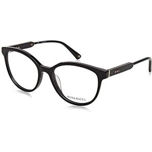 Nina Ricci VNR314 bril, glanzend, zwart, 52 voor dames, Zwart