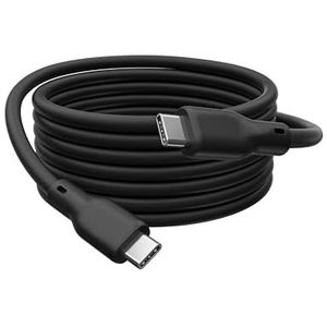DIGITUS USB 3.2 Gen2 aansluitkabel - 0,5m - USB Type-C naar USB Type-C - 10 Gbit/s - 100W power delivery - flexibele siliconen kabel - Zwart - voor iPad, iPhone, Android smartphones, tablets, laptops