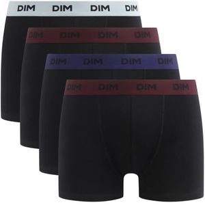 Dim Boxershorts voor heren, mix en kleuren, katoen, stretch, 4 stuks, Zwarte riem groen/blauw/rood, S