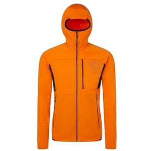 Rock Experience REMC02351-Z441 Arctic Circle Man Fleece Heren Shirt met lange mouwen 0615 Persimom Oranje+0208 Caviar M