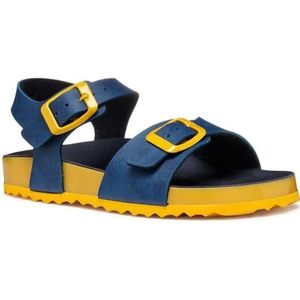 Geox Jongen Ghita Boy C Sandaal, Blauw Geel, 36 EU