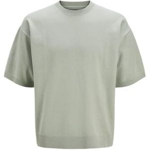 Jack & Jones Jprblabradfort Knit Crew Neck Ss, Aqua Gray, S