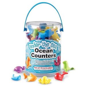 Learning Resources Under The Sea Ocean Counters Tub 72-Stuk Set