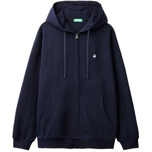 United Colors of Benetton Hoodie voor heren, Blauw, XS