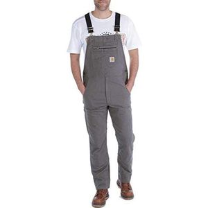 Carhartt Heren Rugged Flex Rigby Bib Overalls, grind, 44W x 32L