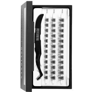 Voorgelijmde Wimpers Nanolash - Zelfklevende Wimpers, Voorgelijmde Cluster Wimperextensions, Zelfhechtende wimperclusters, Valse Wimpers Pre Glued (HARMONY)