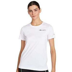 Champion Legacy Classic Small Logo T-shirt voor dames, wit, S
