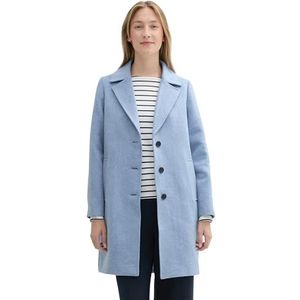 TOM TAILOR Dames 1041493 jas, 35899-Calm Blue Melange, XXL, 35899 - Calm Blue Melange, XXL